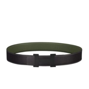 Hermes Constance Belt Buckle & Reversible Leather Strap 38mm Green