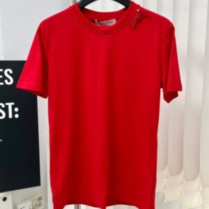 Valentino Women's Round Neck T-shirt Red