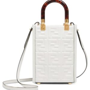 Fendi Mini Sunshine Shopper 8BS051 Cream