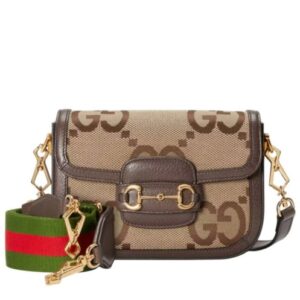 Gucci Horsebit 1955 jumbo GG Mini Bag 658574 Brown