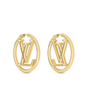 Louis Vuitton Women's Louise Hoop GM Earrings Golden