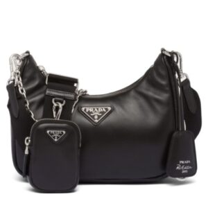 Prada Padded Nappa-leather Prada Re-Edition 2005 Shoulder Bag 1BH204 Black