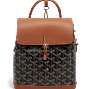 Goyard Calfskin Mini Alpin Backpack Coffee