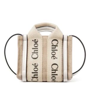 Chloe Woody Nano Tote White