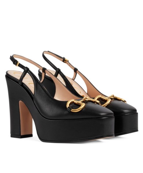 Gucci Women's High Heel Pump 723837 Black