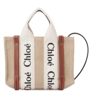 Chloe Mini Woody Tote Bag Coffee