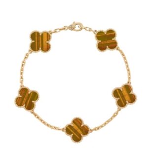 Van Cleef & Arpels Women's Vintage Alhambra Bracelet, 5 Motifs Red
