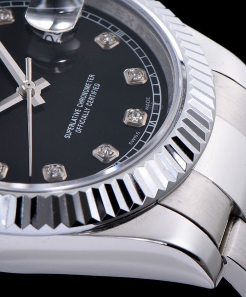 Rolex Men s Stainless Steel Mid size Datejust Watches Silver - Image 4