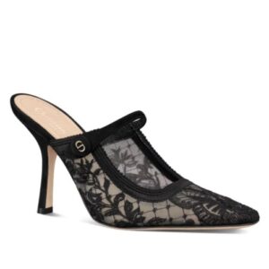 Christian Dior Women's Capture Heeled Mule Black