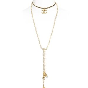 Chanel Women's Necklace ABC629 Golden