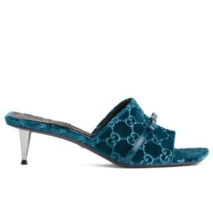 Gucci Women's GG Slide Sandal 764182 Blue