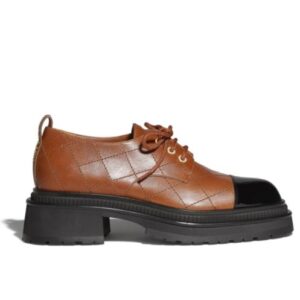 Chanel Women's Lace-Up Shoes G45075 Coffee
