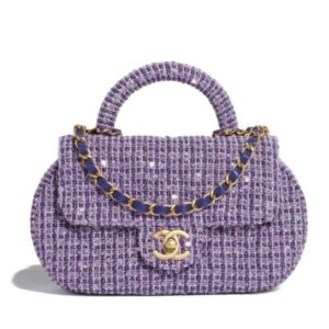 Chanel Small Bag With Top Handle AS4573 Purple
