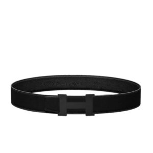 Hermes Constance Belt Buckle & Reversible Leather Strap 38mm Black