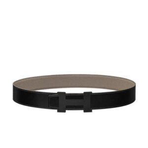 Hermes Constance Belt Buckle & Reversible Leather Strap 38mm Gray