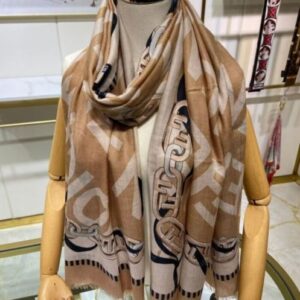 Fendi Women's O Lock Long Scarf Khaki