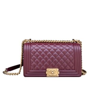 Chanel Lambskin Medium Boy Bag A67086 Mauve