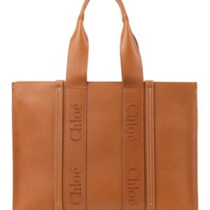 Chloe Large Woody Tote Bag Coffee