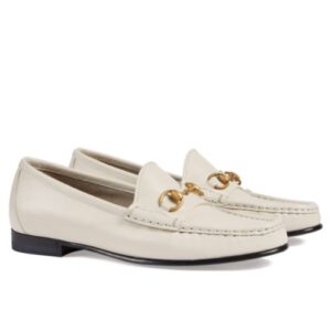 Gucci Women's 1953 Horsebit Loafer In Leather 309701 White