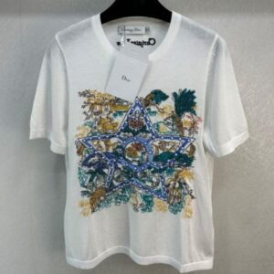 Christian Dior Women's Lightweight T-shirt White