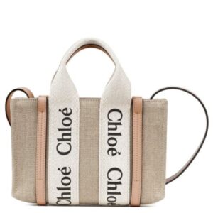 Chloe Mini Woody Tote Bag Pink