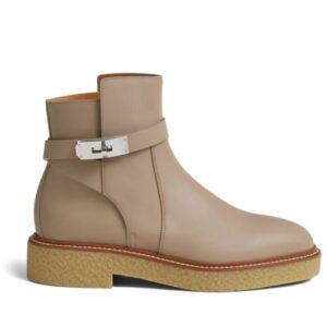 Hermes Women's History Ankle Boot Cream