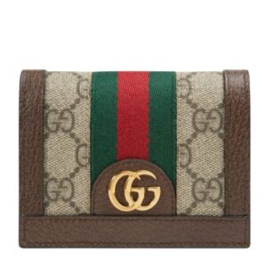 Gucci Ophidia GG card case 523155 Dark Coffee