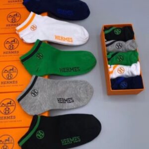Hermes Logo Socks Set