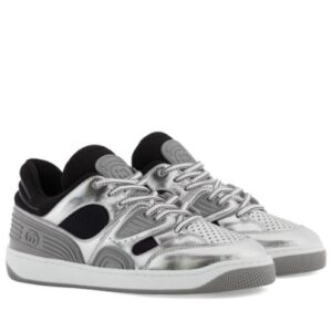 Gucci Unisex Gucci Basket sneaker Silver