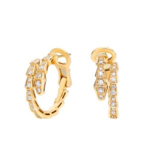 Bvlgari Women's Serpenti Viper Earrings Golden