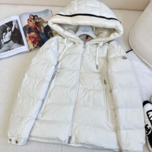 Moncler Women's Cardere Short Down Jacket White
