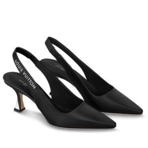 Louis Vuitton Women's Sparkle Slingback Pump Black