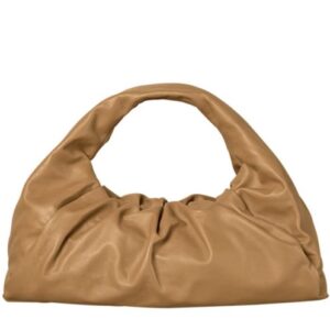 Bottega Veneta Soft voluminous shoulder bag in exceptionally supple calfskin Coffee