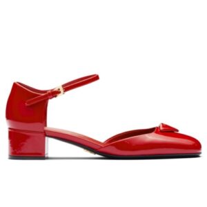 Prada Women's Patent Leather Pumps 1I352N Red