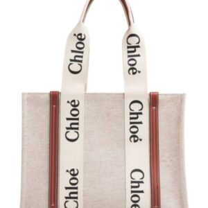 Chloe Medium Woody Tote Bag Coffee