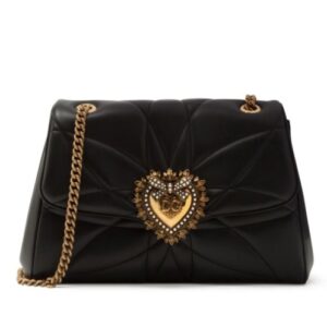 Dolce & Gabbana Medium Devotion Shoulder Bag Black