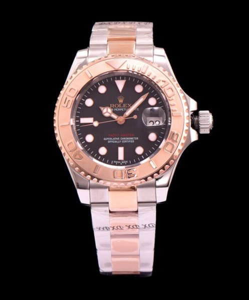 Rolex Yacht Master Watch Automatic Full Gold Black