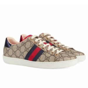 Gucci Unisex Ace GG Supreme sneaker Coffee