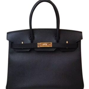 Hermes Birkin 30 Epsom Leather Paon Phw Black