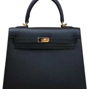 Hermes Kelly Bag 28 Epsom Leather Black