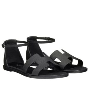 Hermes Women's Santorini Sandal Black