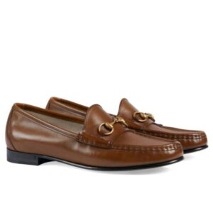Gucci Women's 1953 Horsebit Loafer In Leather 309701 Coffee