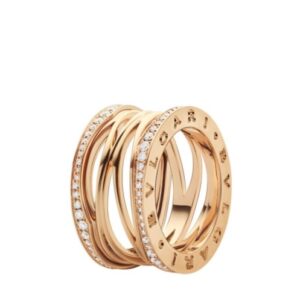 Bvlgari B.zero1 Design Legend Four-Band Ring Golden