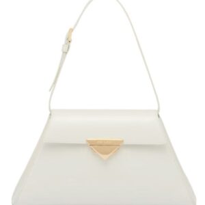 Prada Medium Brushed Leather Handbag 1BD343 Cream