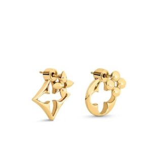 Louis Vuitton Women's LV Flowergram Earrings Golden