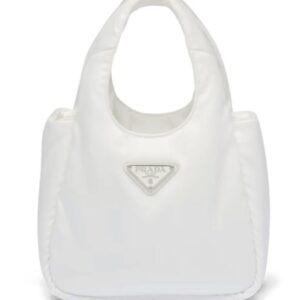 Prada Soft Padded Re-Nylon Mini-bag 1BA359 Cream