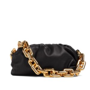 Bottega Veneta Teen Chain Pouch 690831 Black
