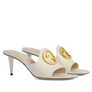 Gucci Women's Blondie Slide Sandal 723391 Cream
