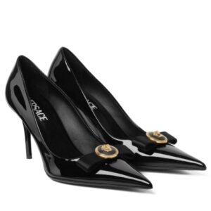 Versace Women's Gianni Ribbon Pumps Black