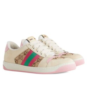 Gucci Women's Screener Sneaker With Crystals 677423 Pink